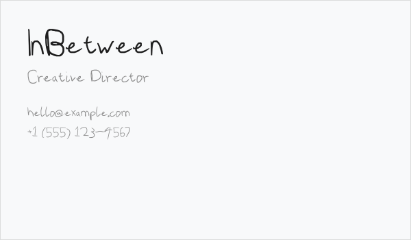 InBetween Business Card