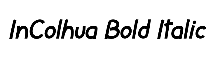 InColhua Bold Italic  font caratteri gratis