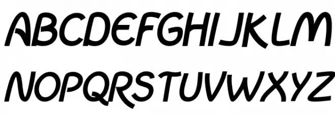 InColhua Bold Italic फ़ॉन्ट अपरकेस