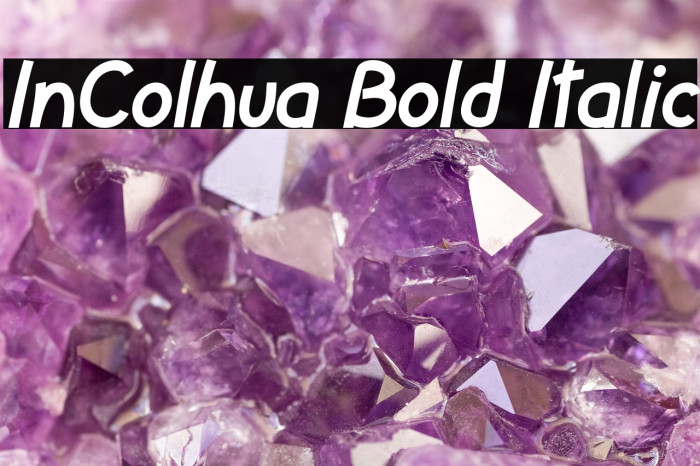 InColhua Bold Italic Example 2