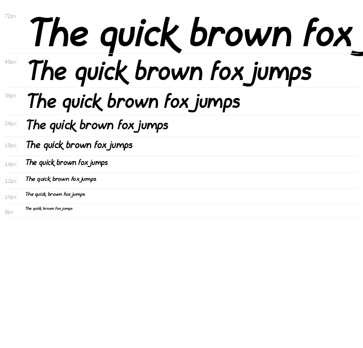 InColhua Bold Italic Waterfall