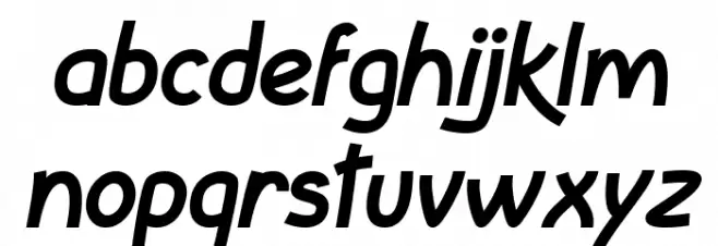 InColhua Bold Italic फ़ॉन्ट लोअरकेस