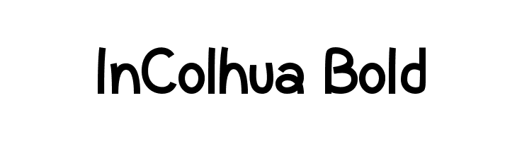 InColhua Bold  Скачать бесплатные шрифты