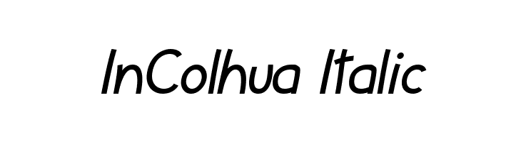 InColhua Italic  नि: शुल्क फ़ॉन्ट्स डाउनलोड