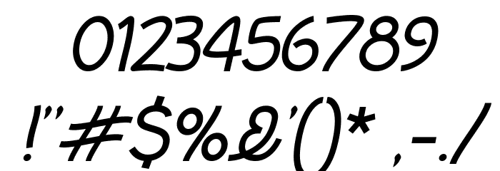 InColhua Italic Font OTHER CHARS