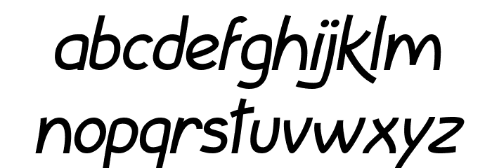 InColhua Italic Font LOWERCASE