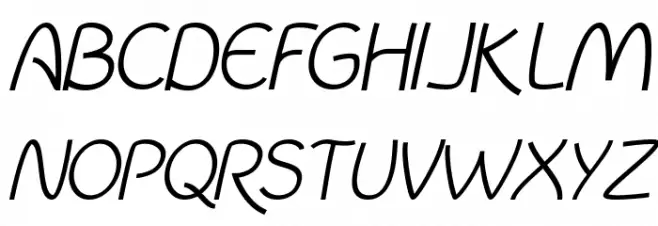 InColhua Light Italic Schriftart Groß