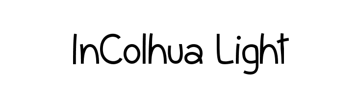 InColhua Light  免费字体下载