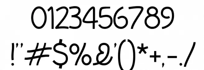 InColhua Light Font OTHER CHARS