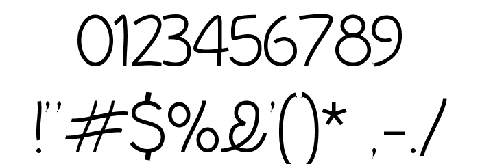 InColhua Light Font OTHER CHARS