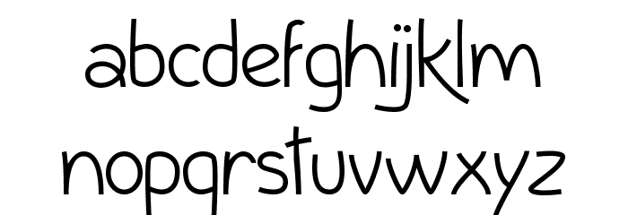 InColhua Light Font LOWERCASE