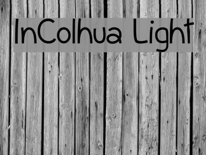 InColhua Light Font examples