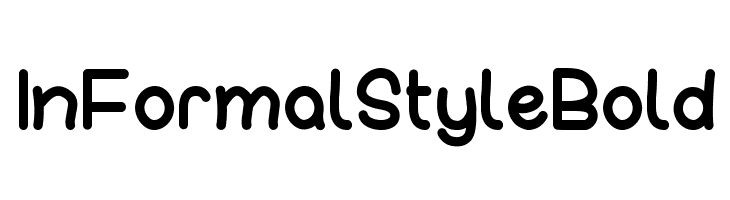 InFormal Style Bold  Free Fonts Download