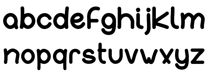 InFormal Style Bold Font LOWERCASE