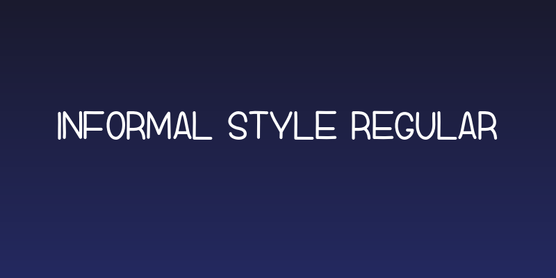 InFormal Style Regular Social Header