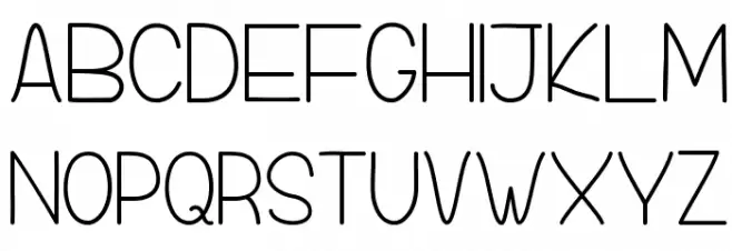 InFormal Style Thin 字体 大写