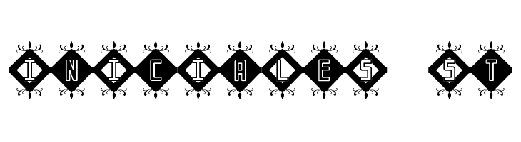 InIcIaLeS St Font