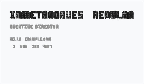 InMetroCaves-Regular Business Card