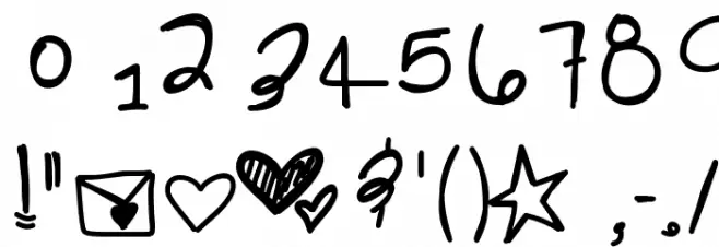 InMyDreams Font OTHER CHARS