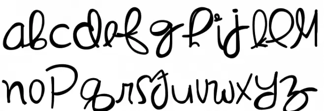 InMyDreams Font LOWERCASE