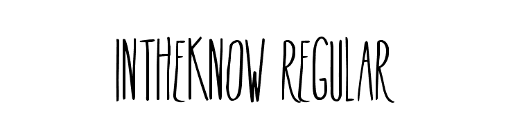 InTheKnow-Regular  Скачать бесплатные шрифты