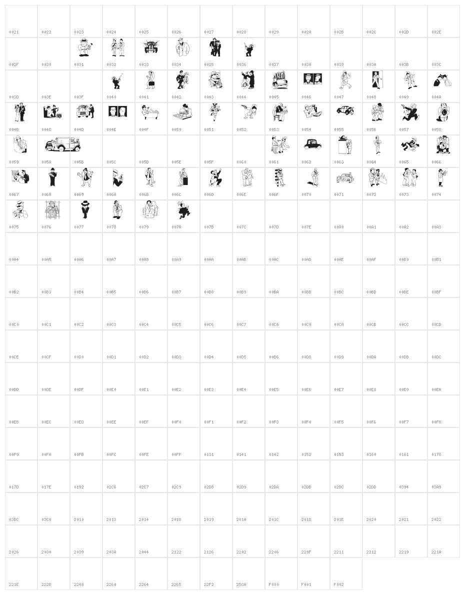 InTwilight Character Map