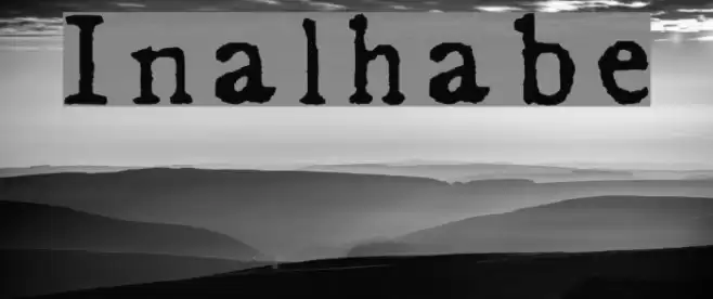 In_alphabet Font examples