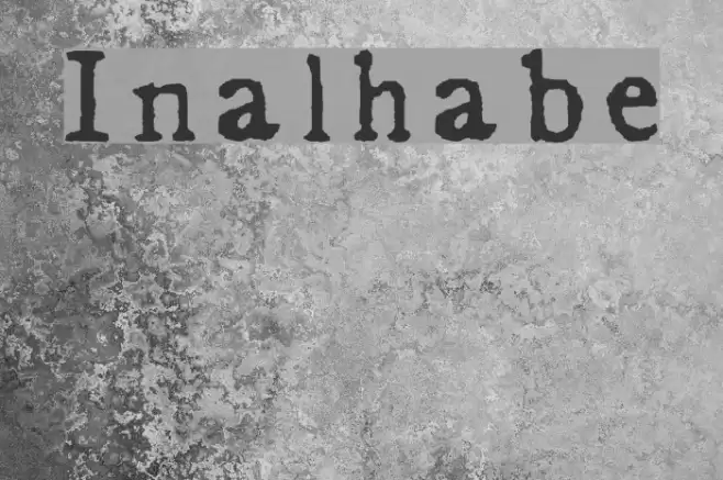 In_alphabet Font examples