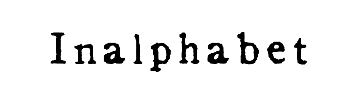 Inalphabet  免费字体下载
