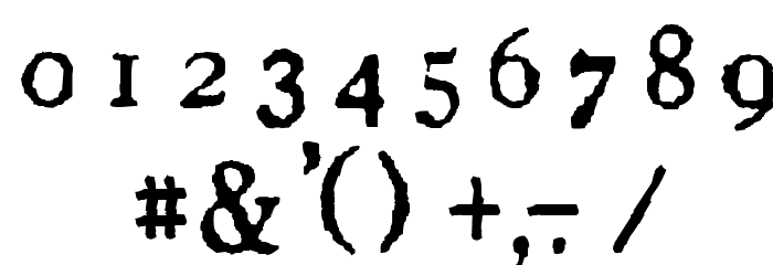 Inalphabet Font OTHER CHARS