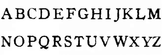 Inalphabet Шрифта ВЕРХНИЙ