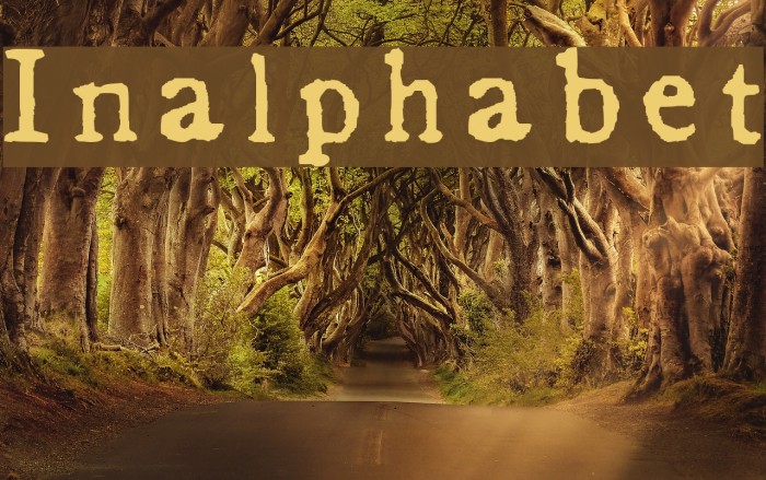 Inalphabet Font examples