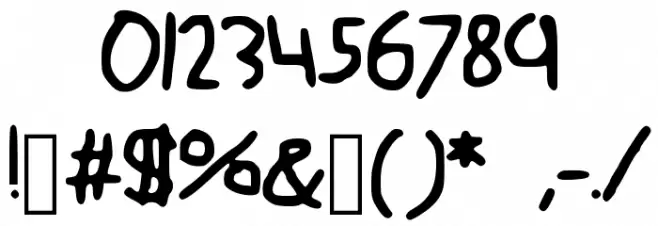 Inanimate_AllStars Font OTHER CHARS