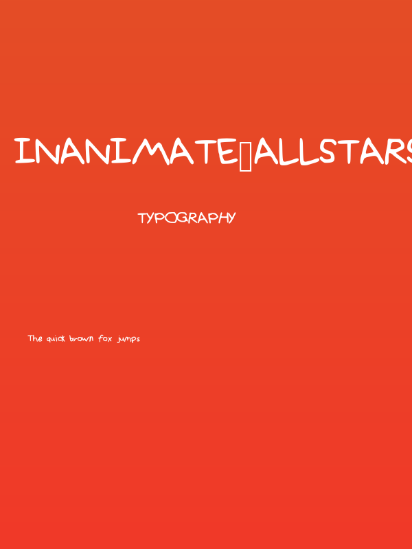 Inanimate_AllStars Poster
