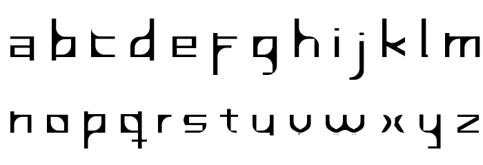InavelFörtvinad Font LOWERCASE