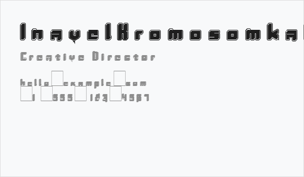 InavelKromosomkalas Business Card