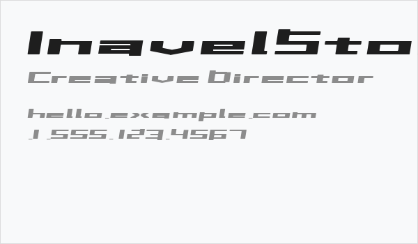 InavelStorebror Business Card