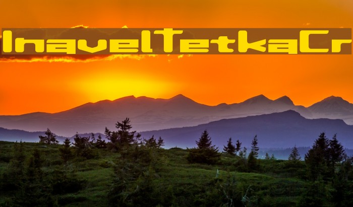 InavelTetkaCyr Font examples