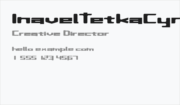 InavelTetkaCyr Business Card