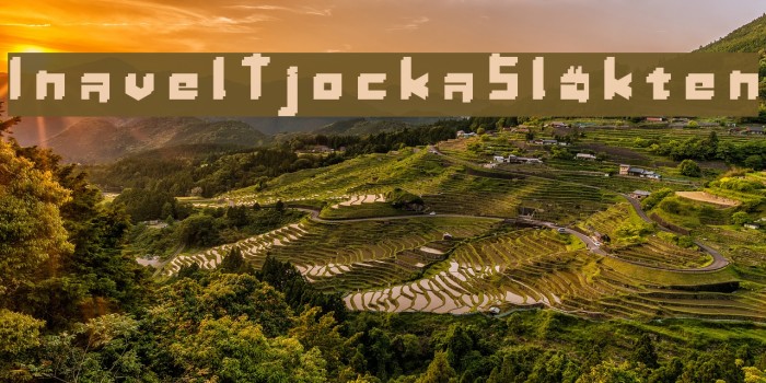 InavelTjockaSläkten Font examples