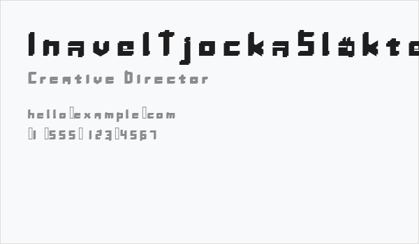 InavelTjockaSläkten Business Card