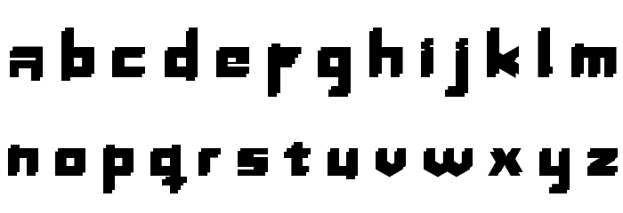 InavelTjockaSläkten Font LOWERCASE
