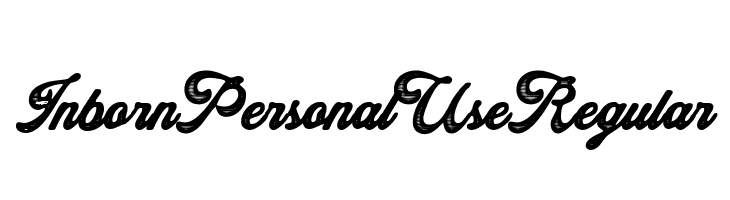 Inborn Personal Use Regular  नि: शुल्क फ़ॉन्ट्स डाउनलोड