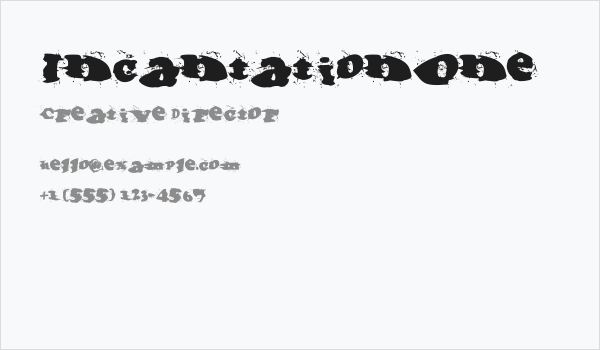 IncantationOne Business Card