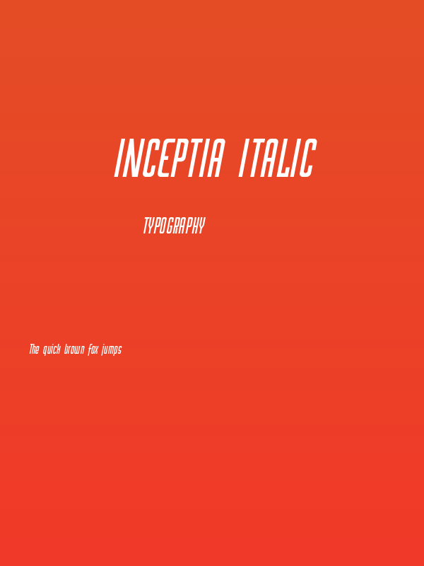 Inceptia Italic Poster