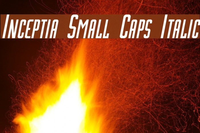 Inceptia Small Caps Italic Font examples