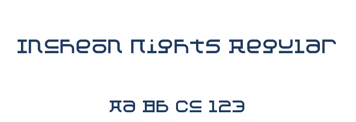Incheon Nights Regular Font Preview