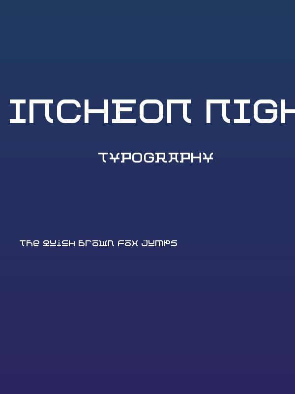 Incheon Nights Regular Poster