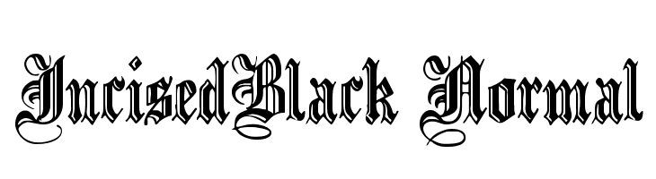 IncisedBlack Normal  Frei Schriftart Herunterladen