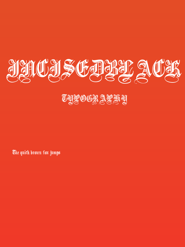 IncisedBlack Normal Poster